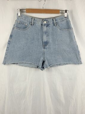Myoursa Light Wash High-Rise Denim Shorts Size Medium